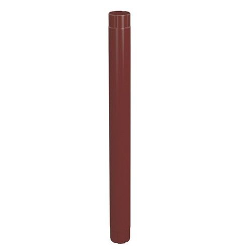 Lindab Steel Intermediate Downpipe - 120mm x 1mtr Dark Red