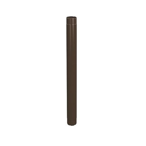 Lindab Steel Intermediate Downpipe - 75mm x 1mtr Brown