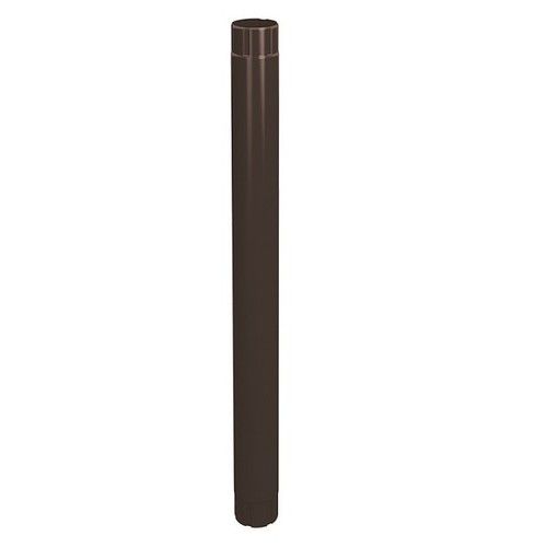 Lindab Steel Intermediate Downpipe - 75mm x 1mtr Coffee Brown