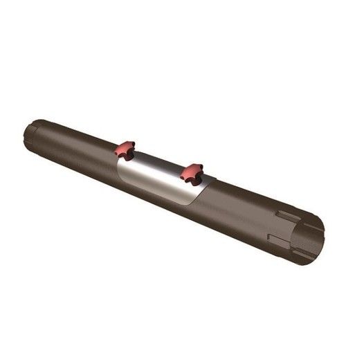 Lindab Steel Rod Access Downpipe - 75mm x 1mtr Brown
