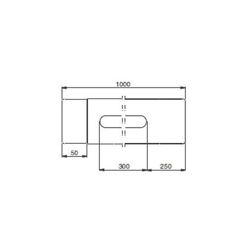 Lindab Steel Rod Access Downpipe - 75mm x 1mtr Brown