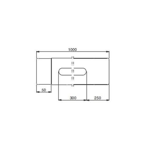 Lindab Steel Rod Access Downpipe - 87mm x 1mtr Black