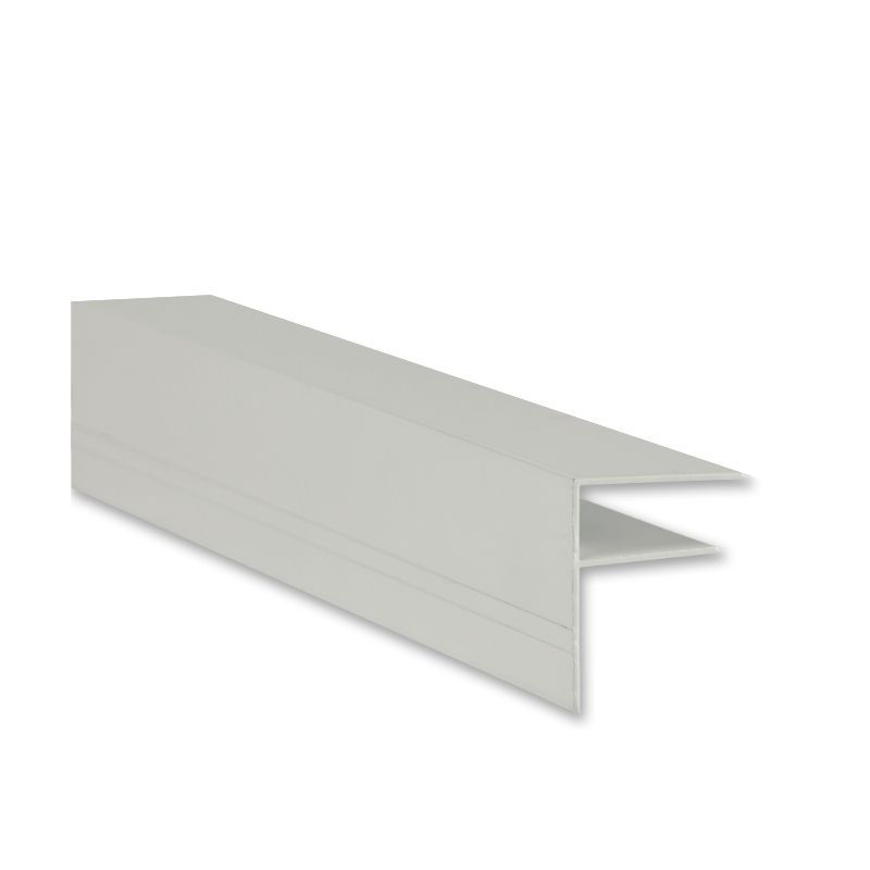 Exitex Aluminium F Section - 16mm x 4mtr White