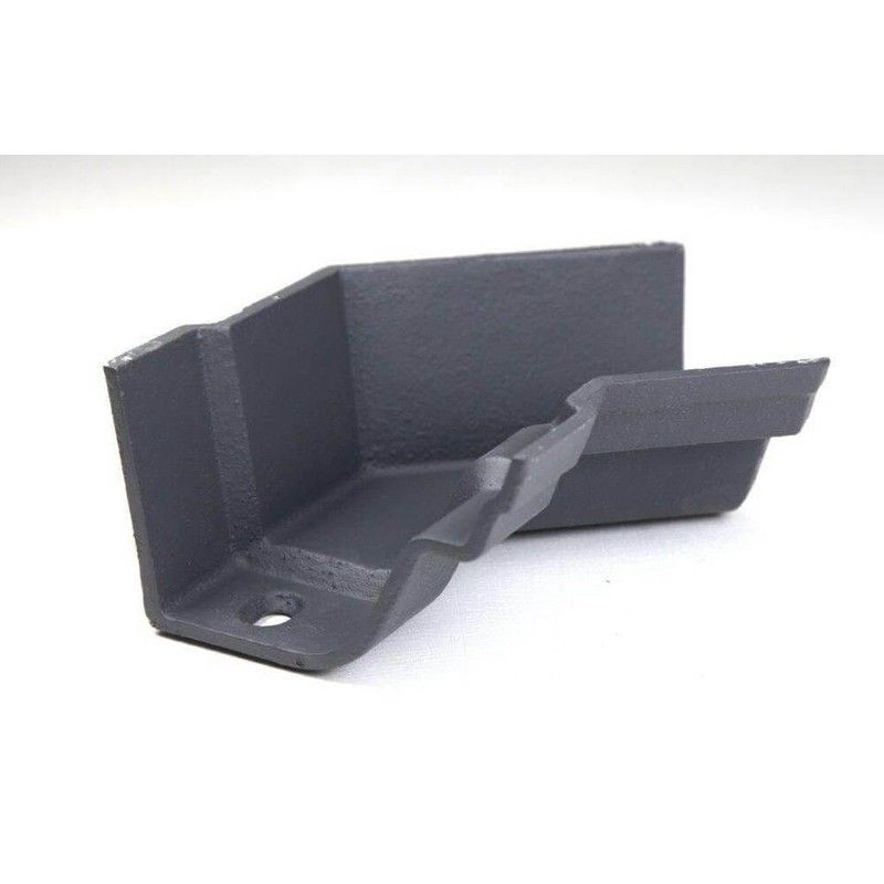 Cast Iron Notts Ogee Gutter Internal Angle - 135 Degree x 115mm Primed