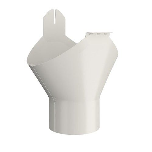 Lindab Steel Gutter Outlet 75mm - 150mm Antique White