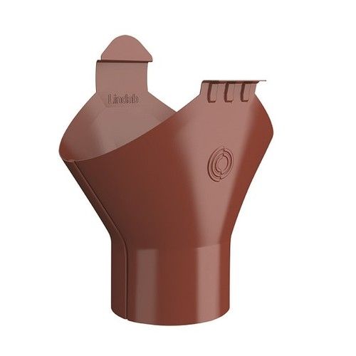 Lindab Steel Gutter Outlet 87mm - 150mm Tile Red