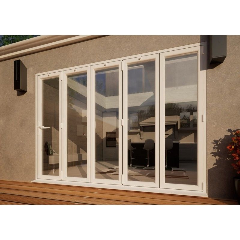 PVC Bifold Door - 3000mm White - 5 Right