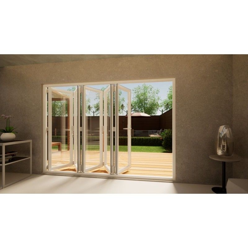 PVC Bifold Door - 3000mm White - 5 Right