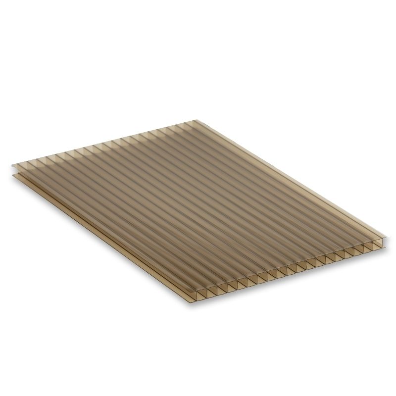 Polycarbonate Sheet Twinwall - 10mm x 600mm x 3mtr Bronze