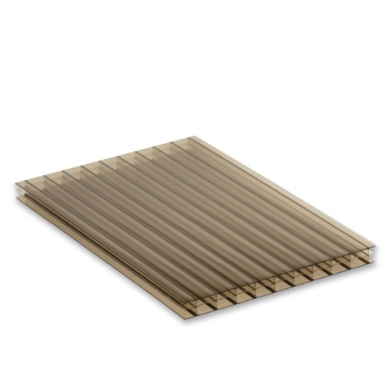 Polycarbonate Sheet Triplewall - 16mm x 2100mm x 2mtr Bronze