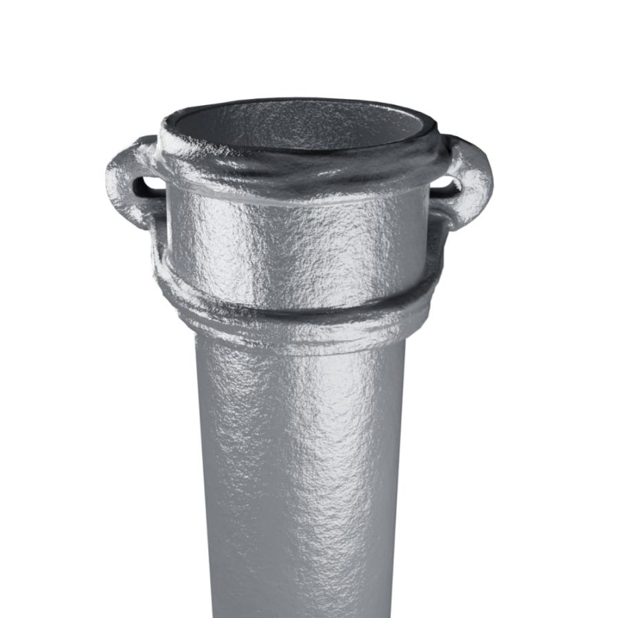 Cast Iron Round Eared Downpipe - Socket On One End - 75mm x 914mm Primed