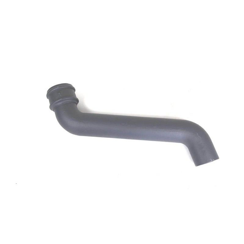 Cast Iron Round Downpipe Offset - 380mm Projection 100mm Primed