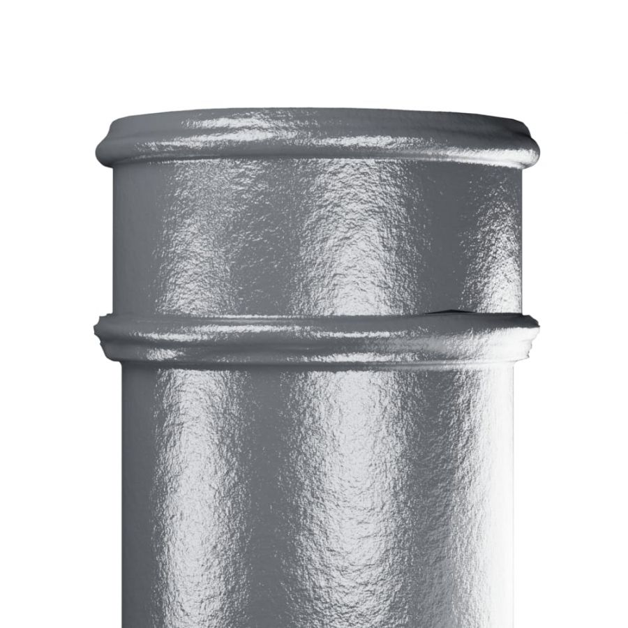 Cast Iron Round Non-Eared Downpipe - Socket On One End - 150mm x 1829mm Primed