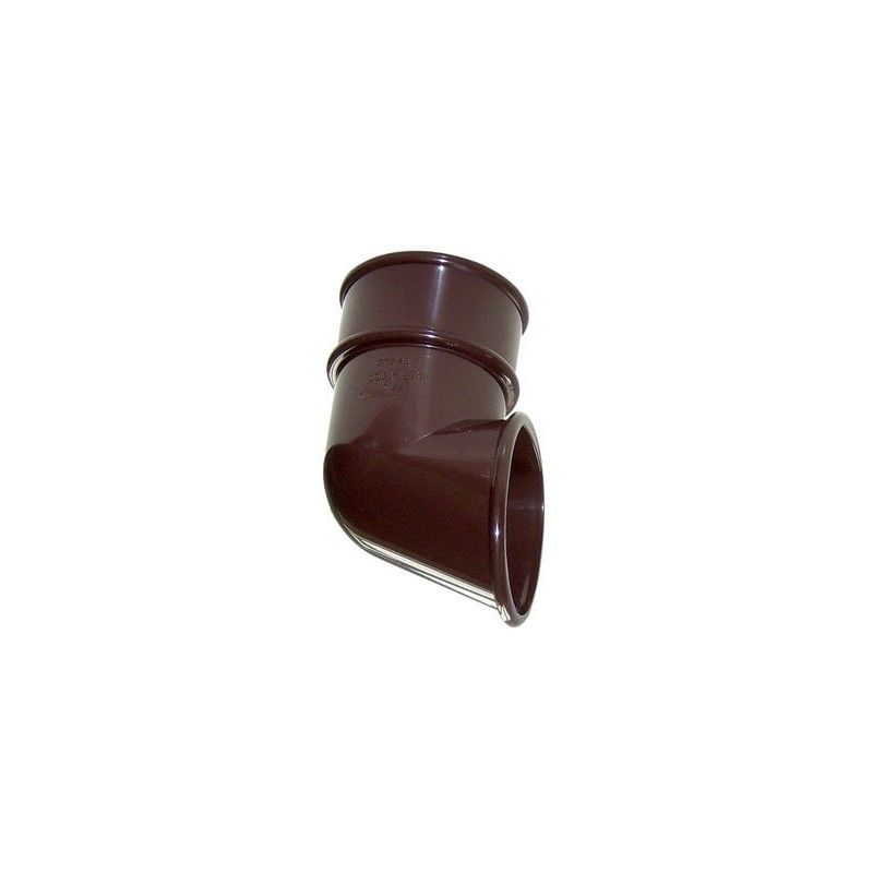 FloPlast Mini Gutter Downpipe Shoe - 50mm Brown