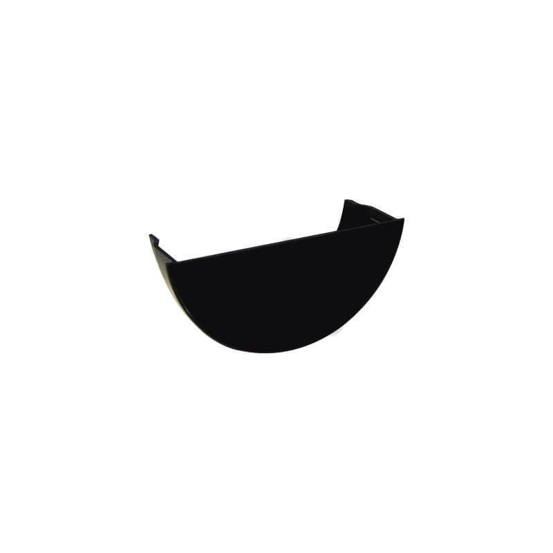 FloPlast Half Round Gutter Internal Stopend - 112mm Black