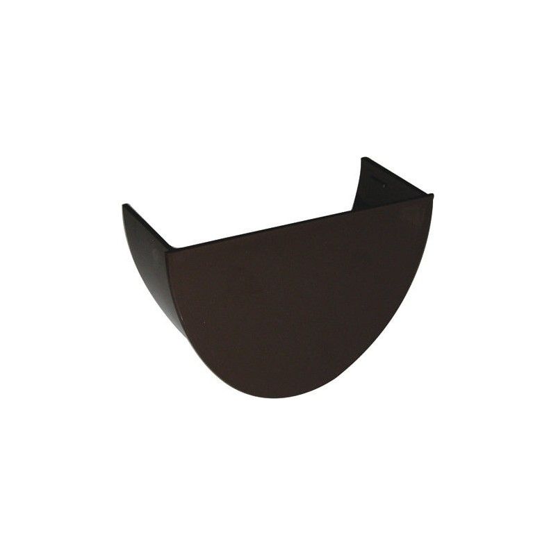 FloPlast Deepflow/ Hi-Cap Gutter Internal Stopend - 115mm x 75mm Brown