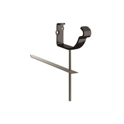 Lindab Steel Gutter Rise & Fall Bracket - 125mm Matte Black