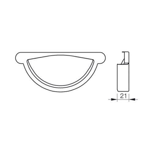 Lindab Steel Gutter Self-Locking Stop End - 100mm Antique White