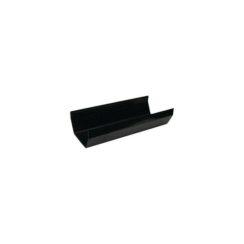 FloPlast Square Gutter - 114mm x 2mtr Black