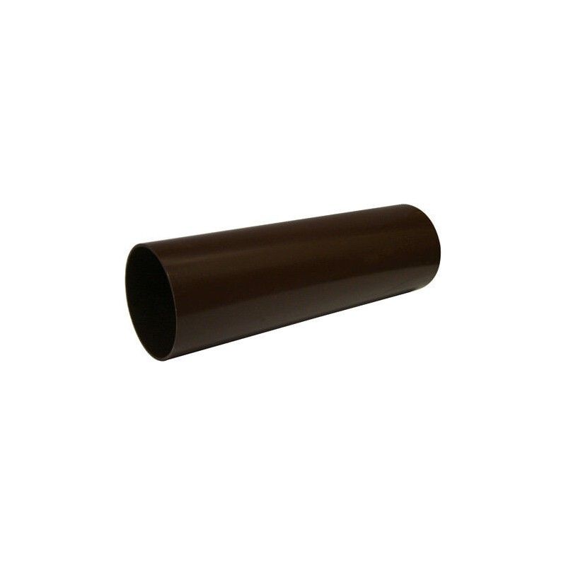 FloPlast Round Downpipe - 68mm x 5.5mtr Brown