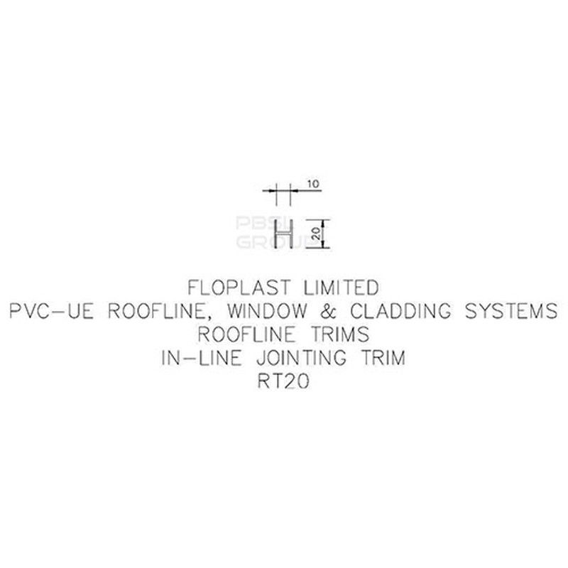 Golden Oak Soffit Joint Trim - 5mtr