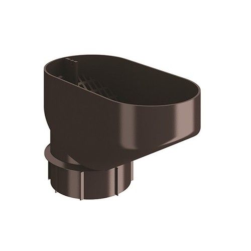 Lindab Steel Drain Trap - 100mm Coffee Brown