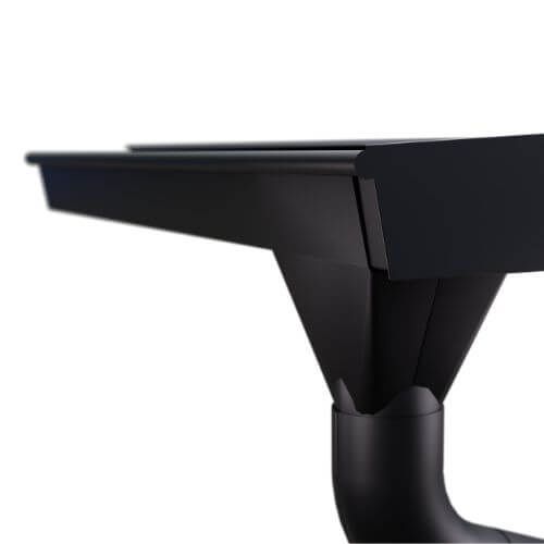 Lindab Rectangular Steel Gutter 210mm Flex-Fit Rafter Bracket - 140mm Black