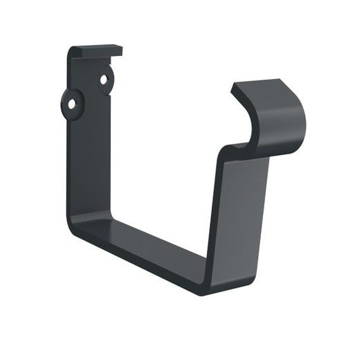 Lindab Rectangular Steel Gutter Fascia Bracket - 140mm Anthracite Grey