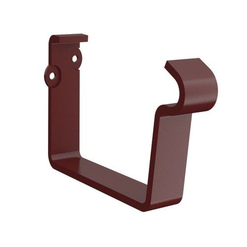 Lindab Rectangular Steel Gutter Fascia Bracket - 140mm Dark Red