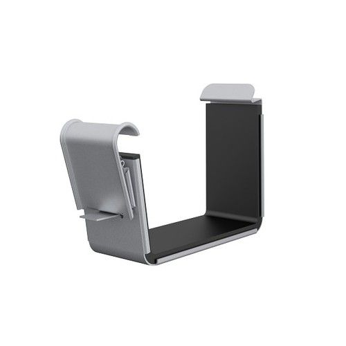 Lindab Rectangular Steel Gutter Union - 140mm Silver Metallic
