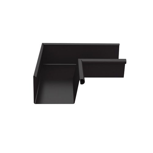 Lindab Rectangular Steel Gutter Internal Angle 90 - 140mm Coffee Brown