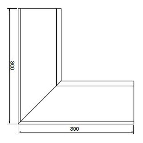 Lindab Rectangular Steel Gutter Internal Angle 90 - 140mm Dark Red