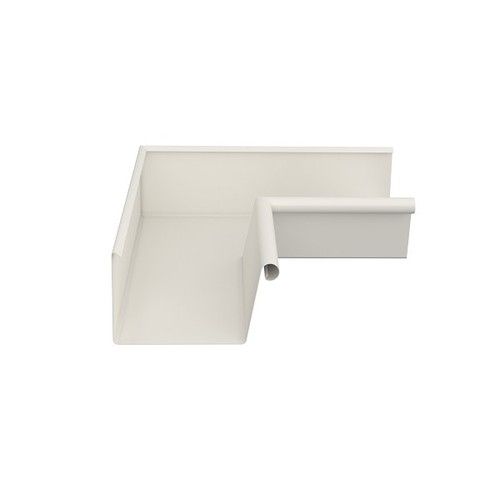 Lindab Rectangular Steel Gutter Internal Angle 90 - 140mm Antique White