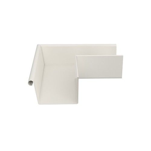 Lindab Rectangular Steel Gutter External Angle 90 - 140mm Antique White