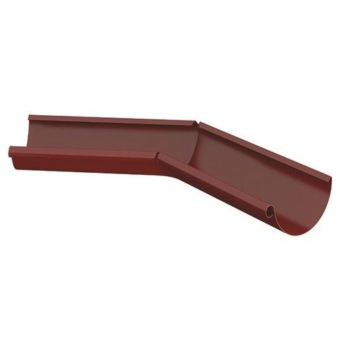 Lindab Steel Gutter Internal Angle 135 - 100mm Dark Red