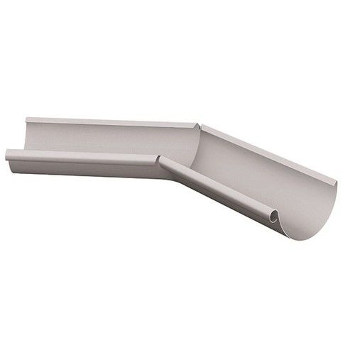 Lindab Steel Gutter Internal Angle 135 - 100mm Silver Metallic
