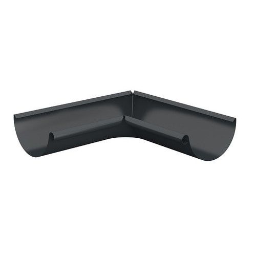 Lindab Steel Gutter Internal Angle 90 - 100mm Anthracite Grey