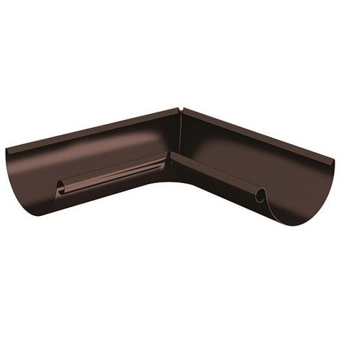 Lindab Steel Gutter Internal Angle 90 - 100mm Coffee Brown