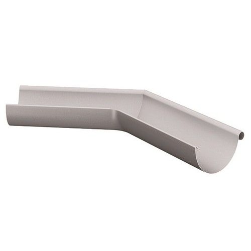 Lindab Steel Gutter External Angle 135 - 100mm Silver Metallic
