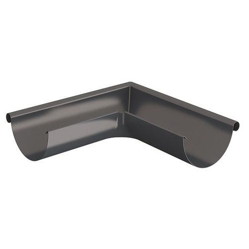 Lindab Steel Gutter External Angle 90 - 100mm Graphite