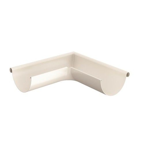 Lindab Steel Gutter External Angle 90 - 125mm Antique White
