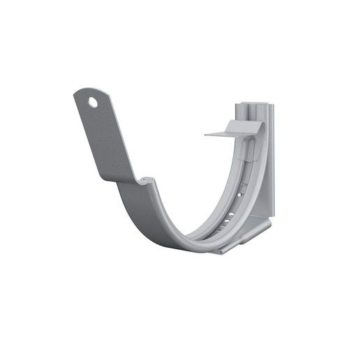 Lindab Steel Gutter Adjustable Fascia Bracket - 150mm Silver Metallic