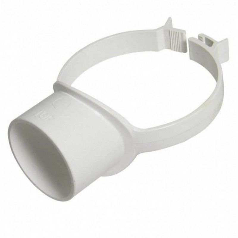 FloPlast Solvent Weld Soil Strap Boss - 110mm White