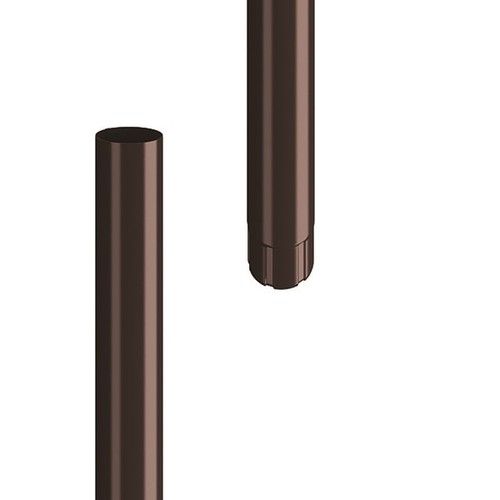 Lindab Steel Downpipe - 100mm x 3mtr Coffee Brown