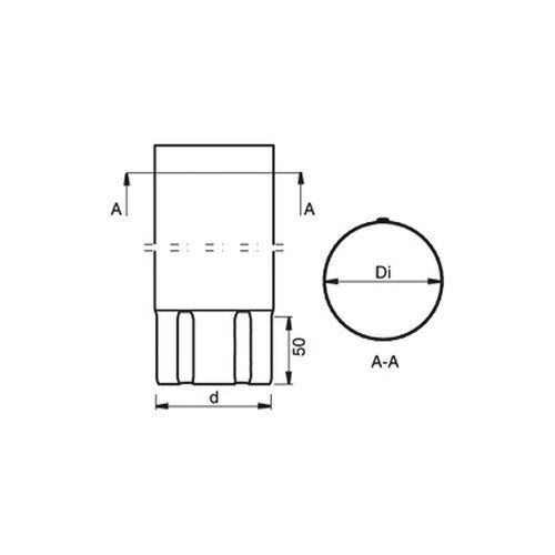 Lindab Steel Downpipe - 100mm x 3mtr Coffee Brown