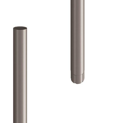 Lindab Steel Downpipe - 75mm x 3mtr Anthracite Metallic