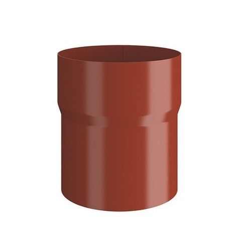 Lindab Steel Downpipe Connector - 120mm Tile Red