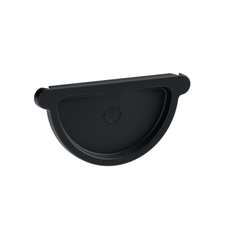 Galeco Steel Half Round Gutter Kit Black - 120mm Diameter