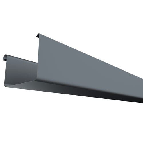 Galeco Square Steel Gutter - 125mm x 3mtr Graphite