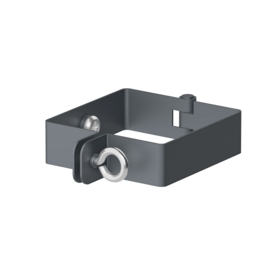 Galeco Square Steel Hopper & Downpipe Kit Grey - 80mm Diameter